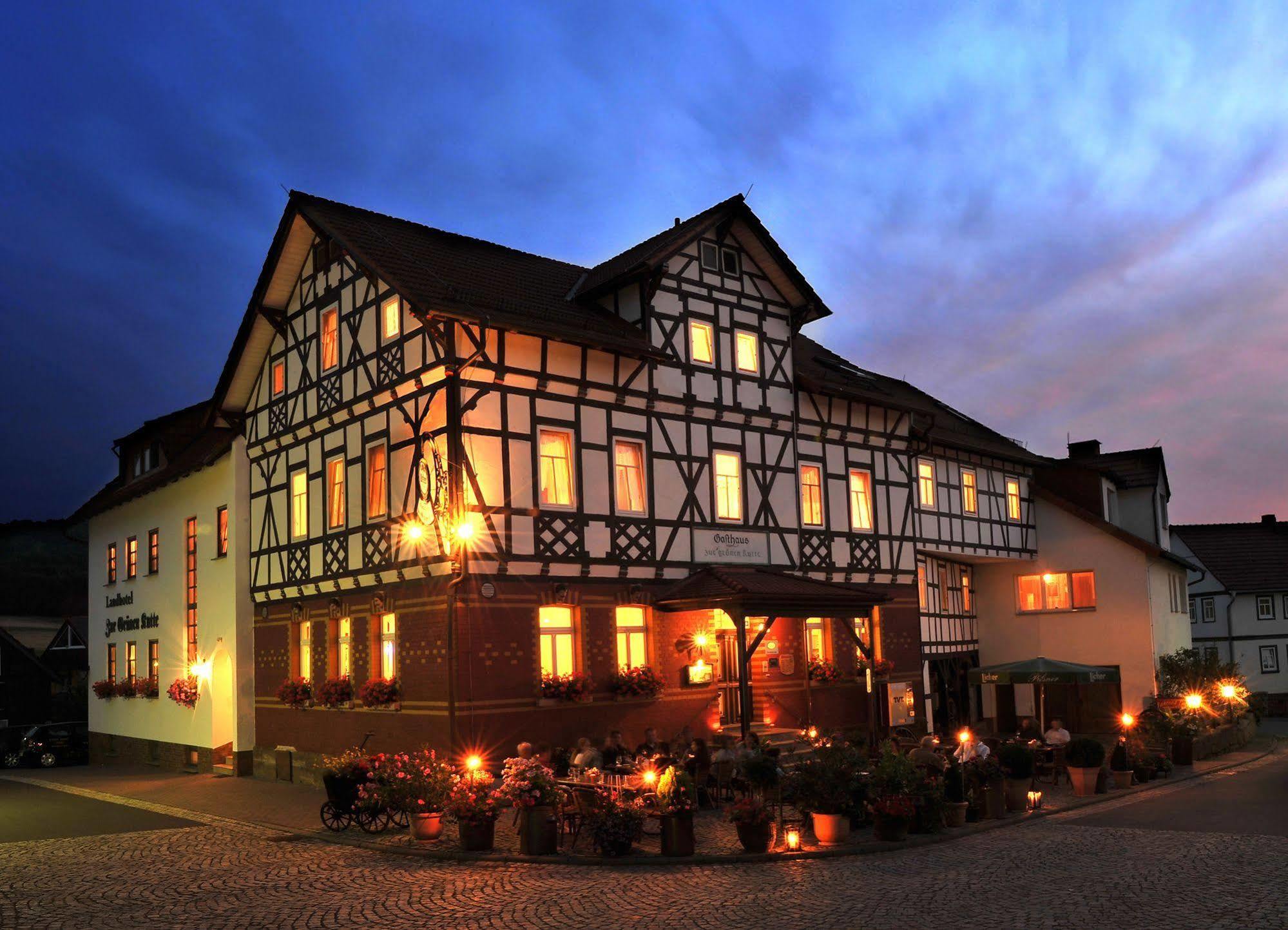 Landhotel Zur Gruenen Kutte Bernshausen Esterno foto