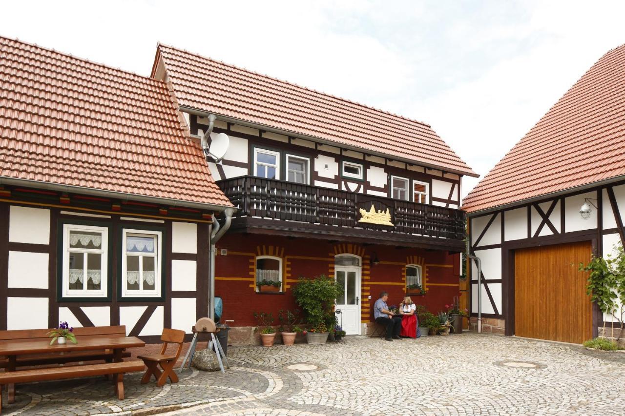 Landhotel Zur Gruenen Kutte Bernshausen Esterno foto